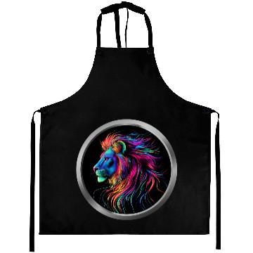 Discover Lion Art Aprons