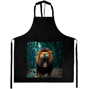 Discover Angry lion Aprons