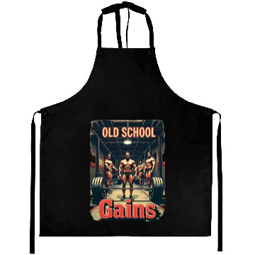 Discover Old School Gains Aprons