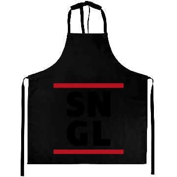 Discover Single SNGL typography quote Aprons