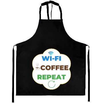 Discover Wi Fi Coffee Repeat Aprons