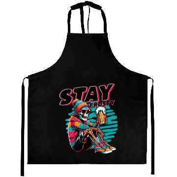Discover Skeleton with Beer - Fun and Edgy Aprons