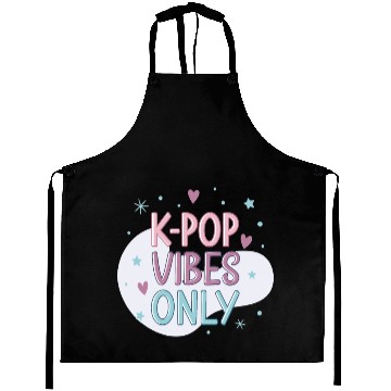 Discover K-Pop Vibes Only-stylish K-pop Design Aprons