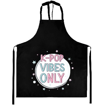 Discover K-Pop Vibes Only-stylish K-pop Design Aprons