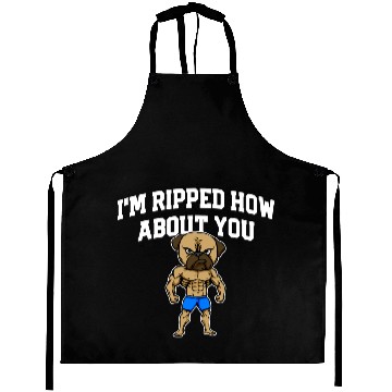 Discover Im Ripped How About You Funny Workout Humor Gym Aprons