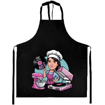 Discover Baking to the Beat of the 80s Retro Music Baker Aprons