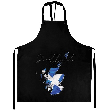 Discover Scotland Flag in Scotland Map EN Aprons
