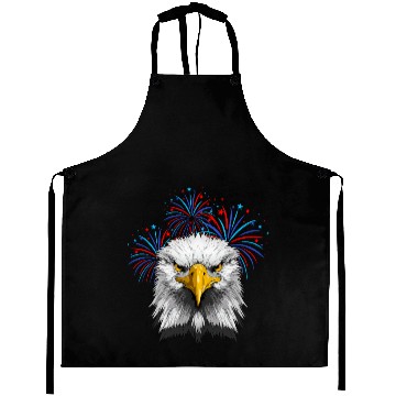 Discover American Flag Patriotic Eagle 4th of July Aprons