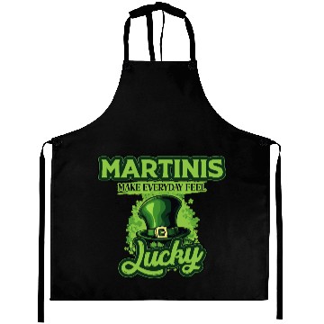 Discover Martinis Make Everyday Feel Lucky St Patricks Day Aprons