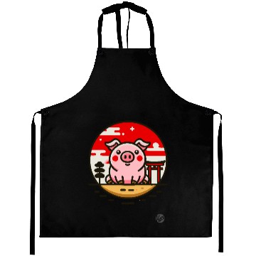 Discover Pig in Japan - Cultural Adventure Aprons