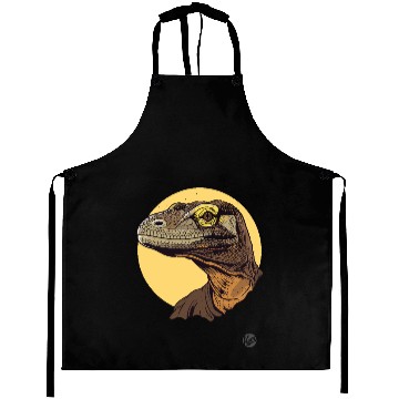Discover Realistic Komodo Dragon Portrait Aprons
