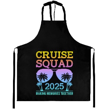 Discover Cruise Squad 2025 - Ultimate Vacation Vibes Aprons