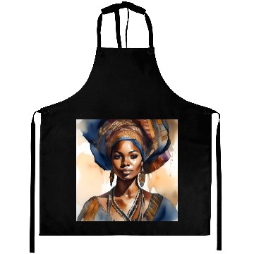 Discover African Woman Portrait E Aprons