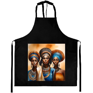 Discover African Woman Portrait C Aprons