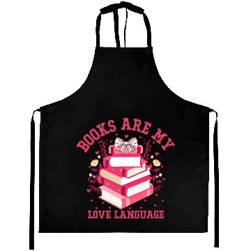 Discover Books Are My Valentine’s Day Love Language Aprons