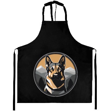 Discover German Shepherd in Nature Aprons