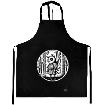 Discover Pig Samurai in Bamboo Forest Aprons