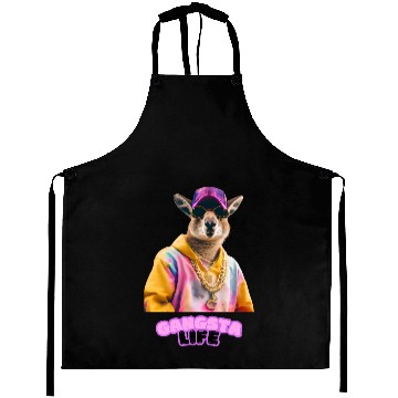 Discover Gangsta life kangaroo Aprons