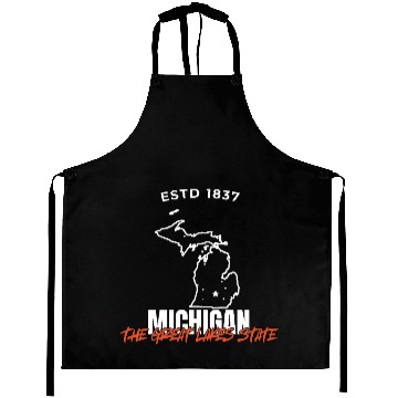 Discover Michigan The Great Lakes State USA Aprons America