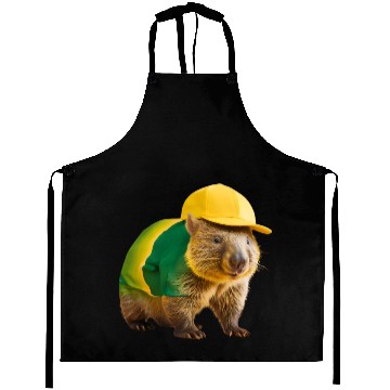 Discover Green and Gold Wombat 2 Aprons