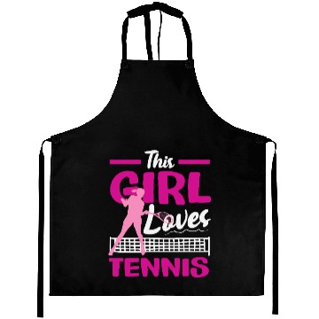 Discover This Girl Loves Tennis Passion Aprons