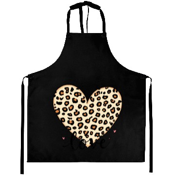 Discover Trendy Vintage Retro Love Cheetah Leopard Print Aprons