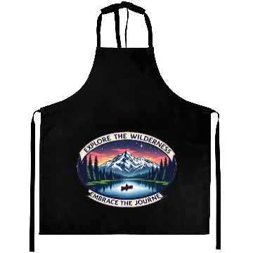 Discover Explore the Wilderness, Embrace the Journey Aprons