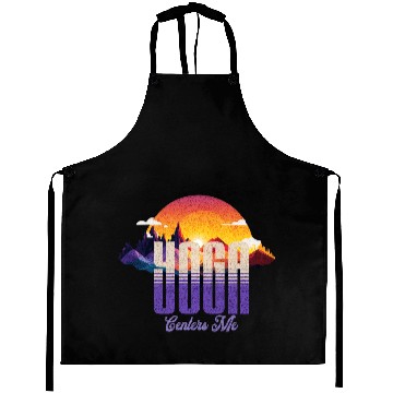 Discover Yoga Centers Me Mountain Sunset Aprons