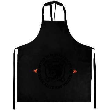 Discover SKELETON MOTORCYCLE DEAD AND COOL Aprons