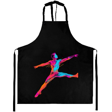Discover Male Ballet Dancer Synthwave Aprons
