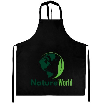 Discover Green Minimalist Nature World Aprons