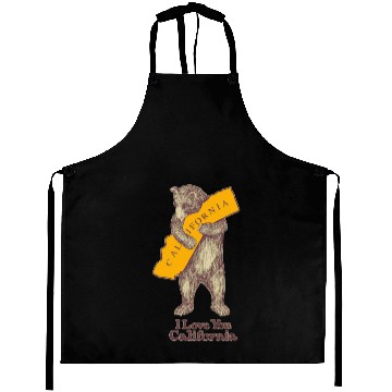 Discover I Love You California Aprons