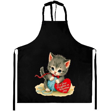 Discover Kitten To a Dear Valentine s Day Card Aprons