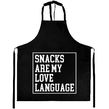 Discover Snacks Are My Love Language Retro Valentine Aprons