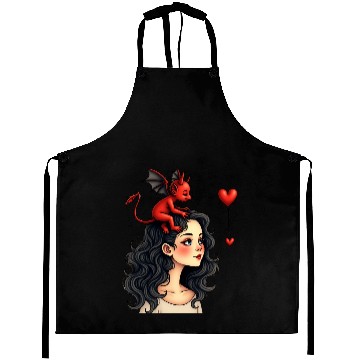 Discover Love devil Aprons