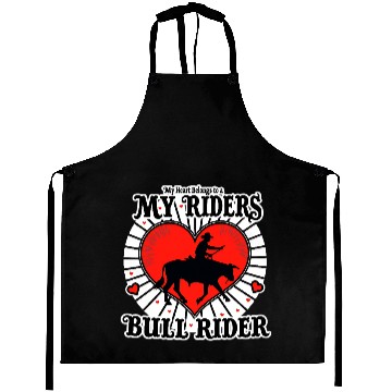 Discover My Heart Belongs To A Bull Rider Romantic Aprons