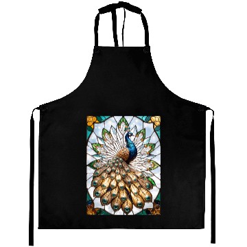 Discover Stained Glass Peacock Aprons
