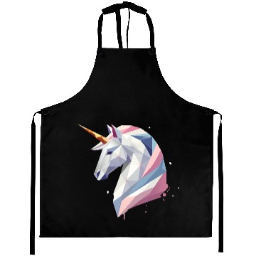 Discover Geometric Unicorn - Modern Elegance Aprons