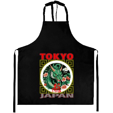 Discover Tokyo Green Dragon Aprons