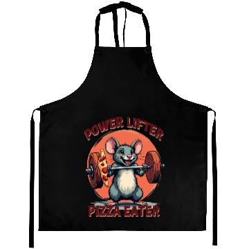 Discover Power Lifter Pizza Eater Aprons
