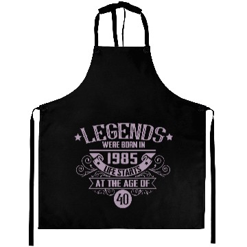 Discover Legends born in 1985 vintage 40th birthday Aprons