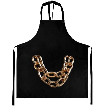 Discover Shiny gold bold chain Aprons