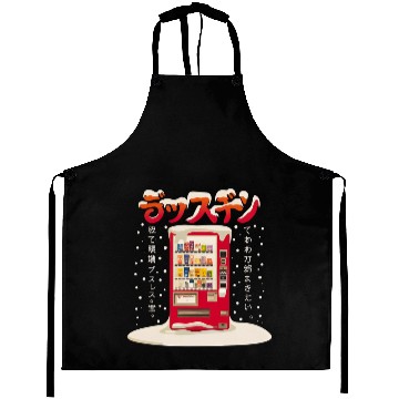 Discover Japanese Retro Vintage Vending Machine in the Snow Aprons