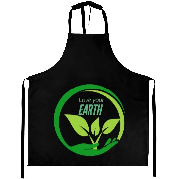 Discover love your earth sustainability Aprons