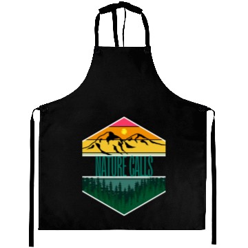Discover Nature calls adventure Aprons