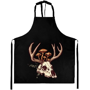 Discover Skull Mushrooms Natural Motif Aprons