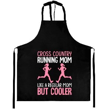 Discover Trail Runner Marathon Cross Country Running Mom Aprons