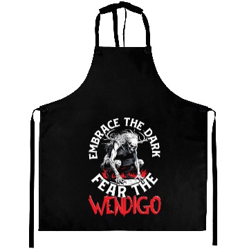 Discover Cryptid Embrace The Dark Fear The Wendigo Aprons