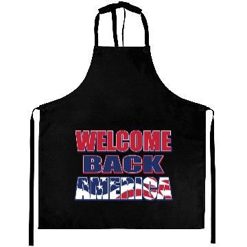 Discover Welcome Back America Patriotic Design Aprons