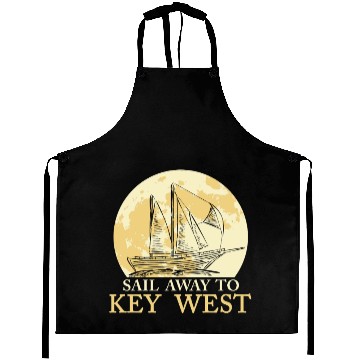 Discover Florida Keys SAIL AWAY TO KEY-WEST Sailing Outfit Aprons